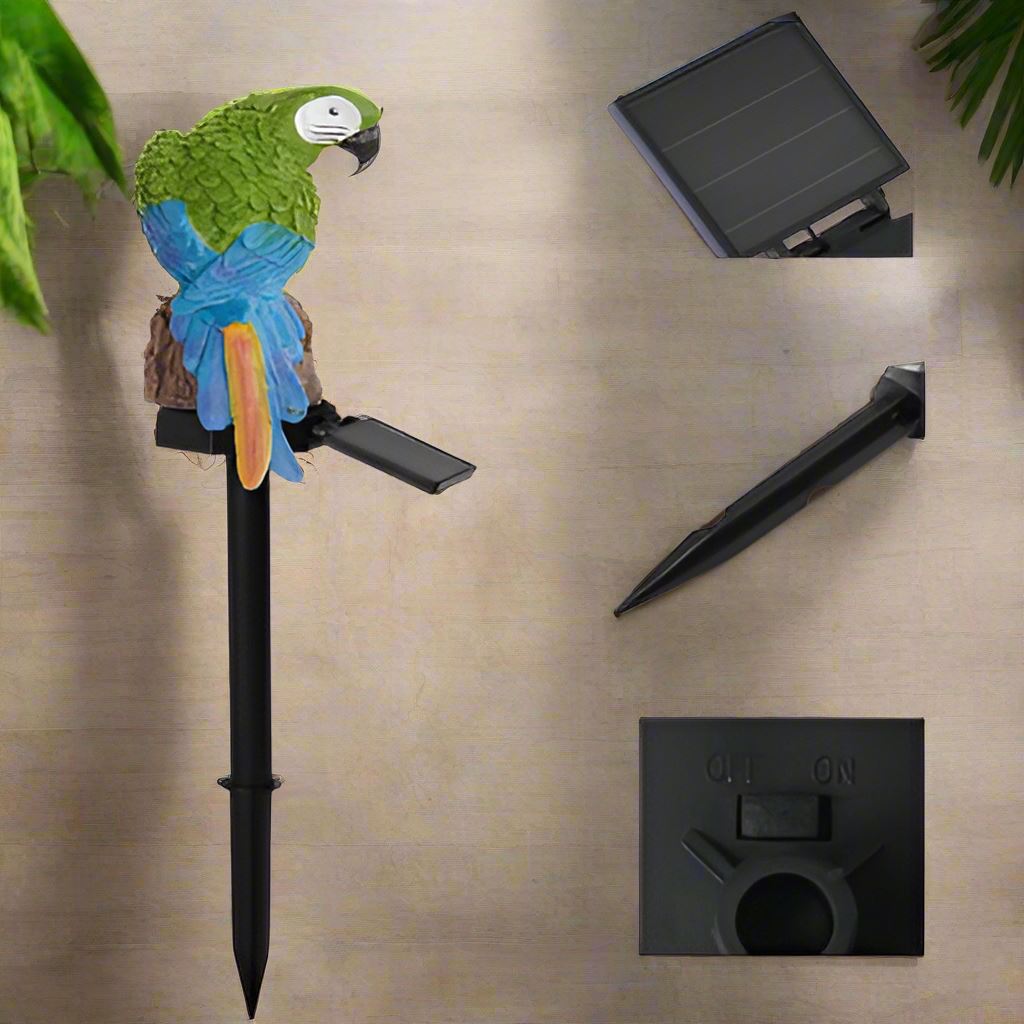 Lampe Solaire - LEDGardenStick™ - Perroquet Vert