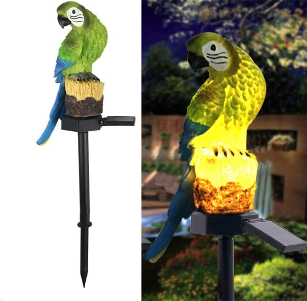 Lampe Solaire - LEDGardenStick™ - Perroquet Vert