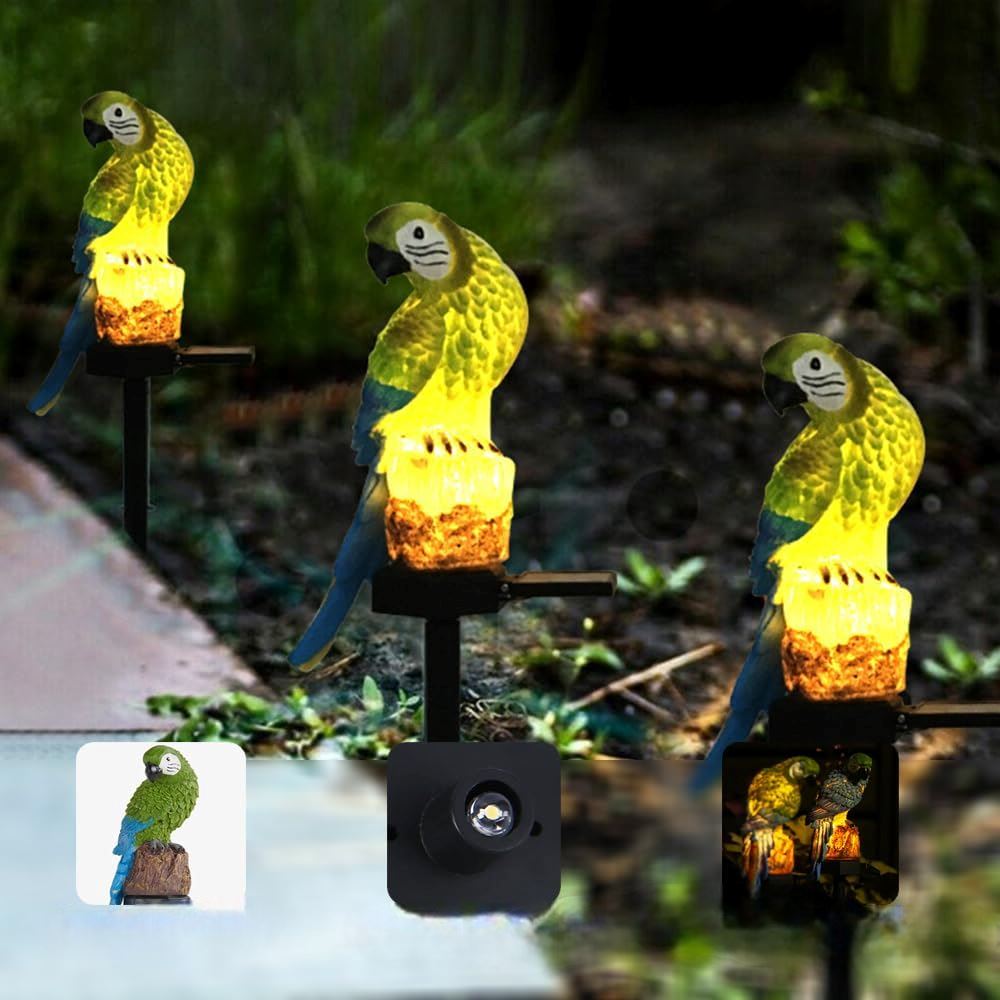Lampe Solaire - LEDGardenStick™ - Perroquet Vert