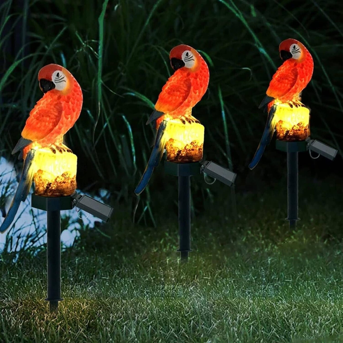 Lampe Solaire - LEDGardenStick™ - Perroquet Rouge
