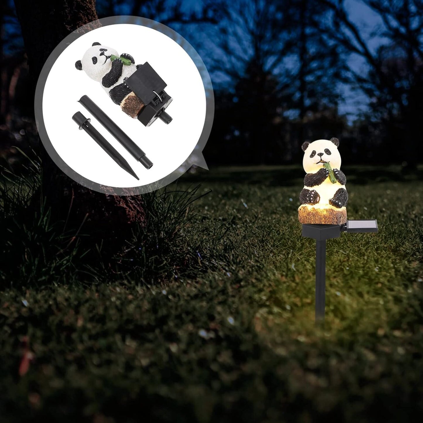 Lampe Solaire - LEDGardenStick™ - Panda