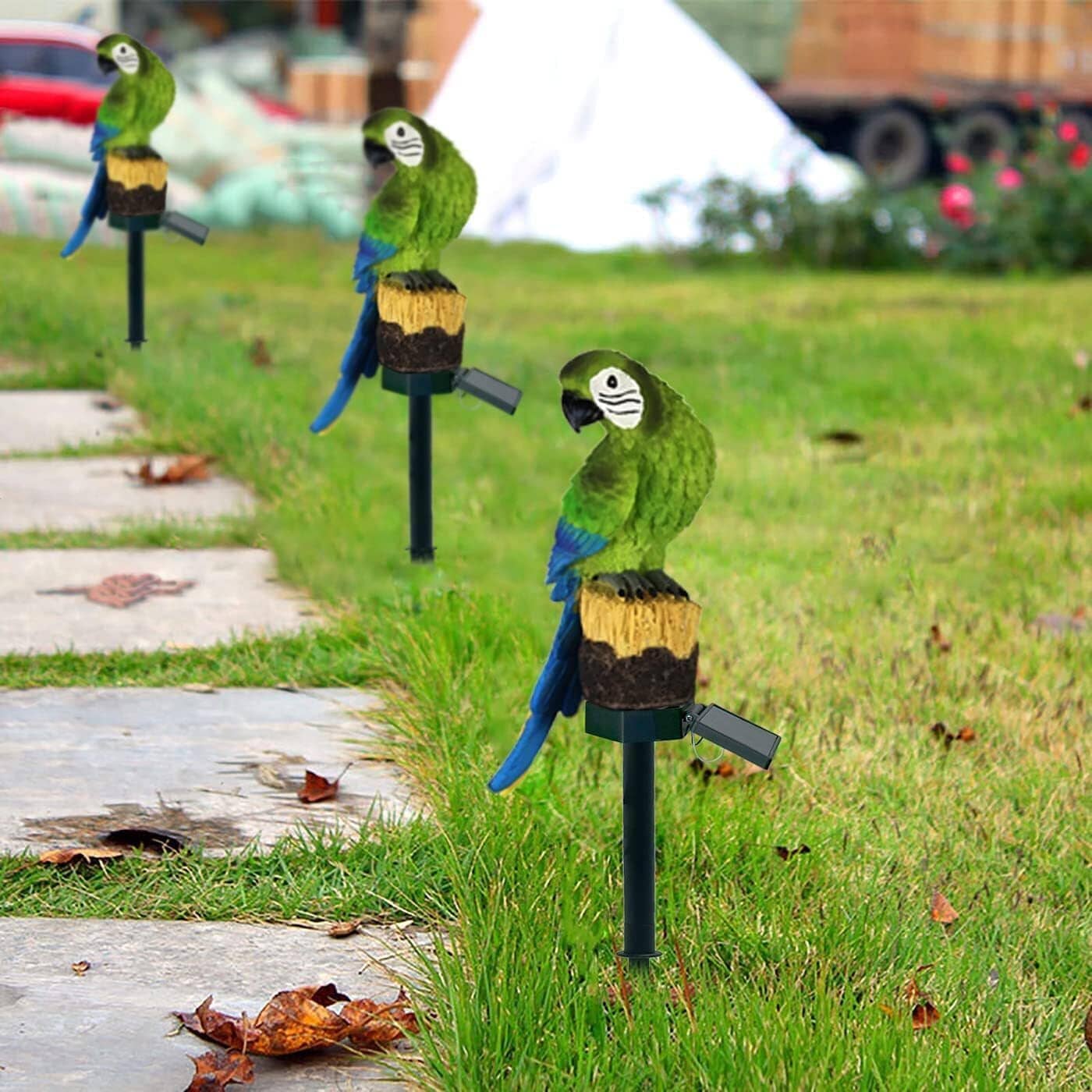 Lampe Solaire - LEDGardenStick™ - Perroquet Vert