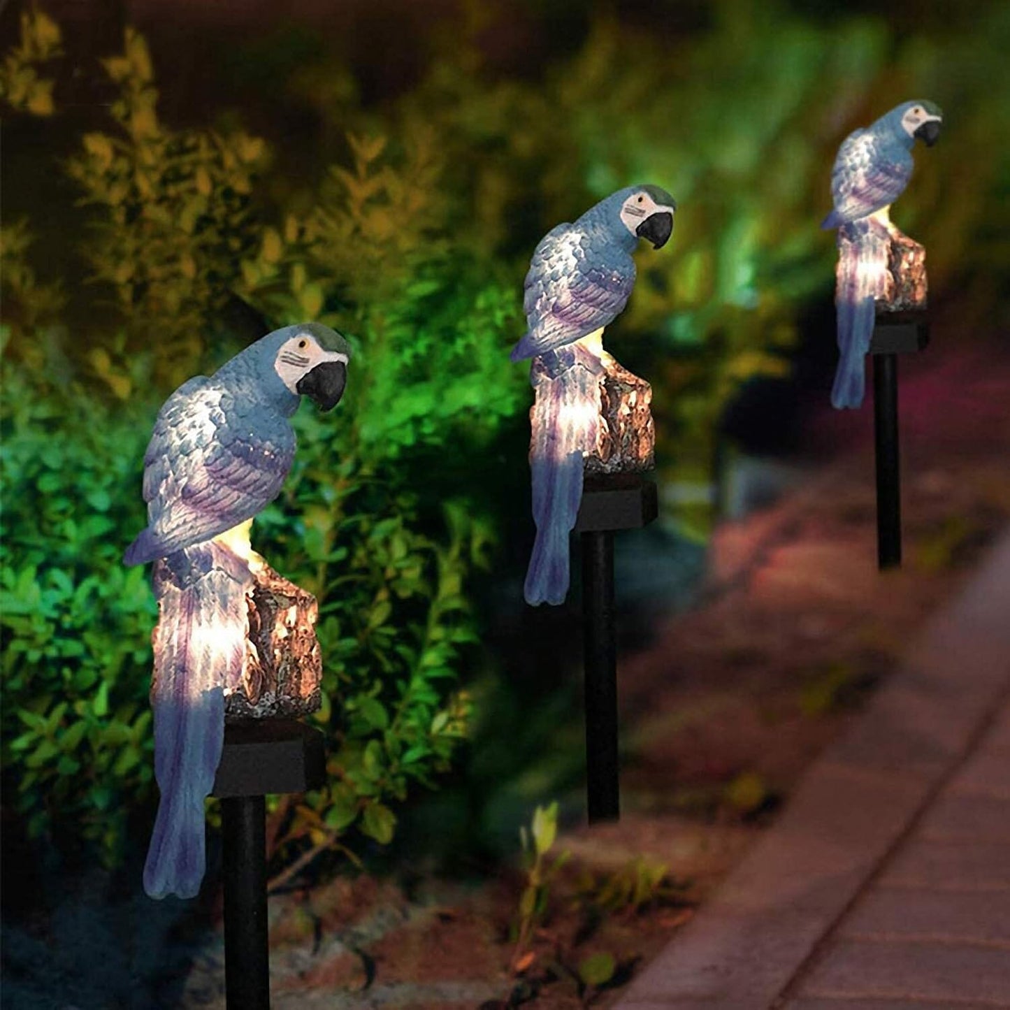 Lampe Solaire - LEDGardenStick™ - Perroquet Bleu