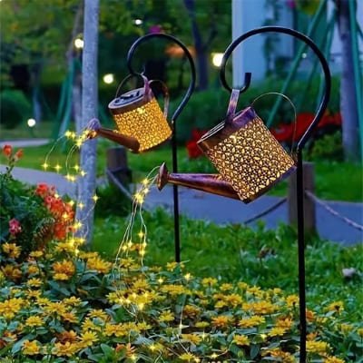 Lampe solaire extérieur arrosoir lumineux