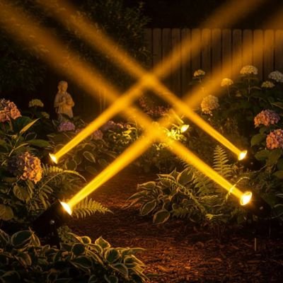 Spot led exterieur decore jardin