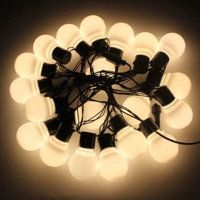 variant guirlande lumineuse blanc chaud opaque