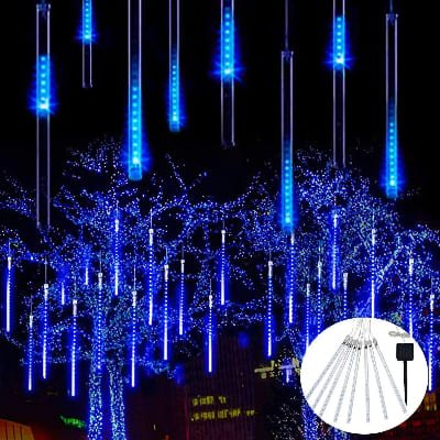 variant lampe solaire bleu