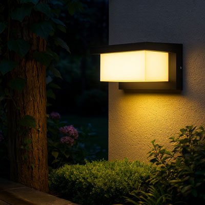 applique murale exterieur illumine dans la nuit