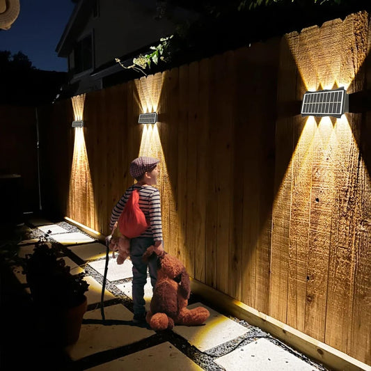 applique solaire exterieur puissant illumine jardin
