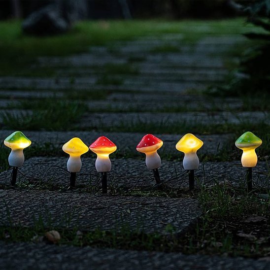 Guirlande exterieur solaire multicolore en rangée