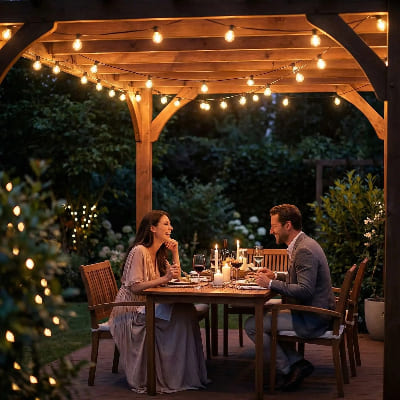 guirlande guinguette led 30m