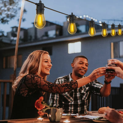 guirlande guinguette solaire puissante festive