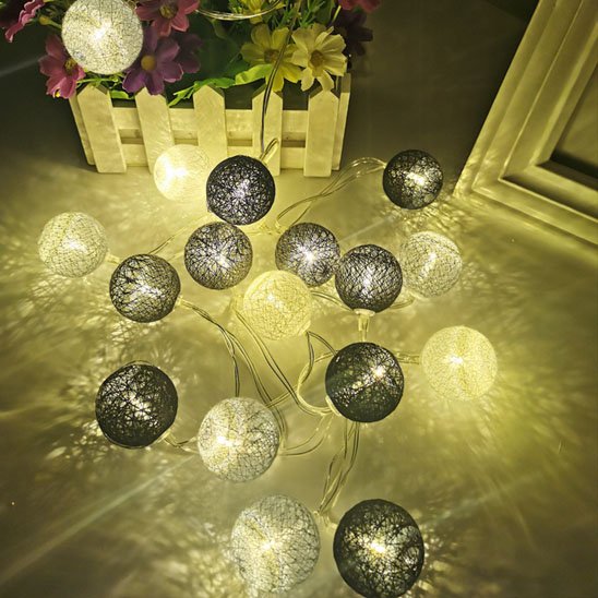 Guirlande lumineuse  boule décorative 