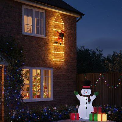 guirlande lumineuse de noel echelle