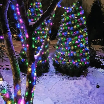 Guirlande lumineuse extérieur 100m multicolore féerique