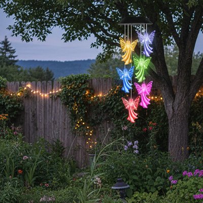 GUIRLANDE LUMINEUSE EXTERIEUR SOLAIRE CARILLON ANGELIQUE
