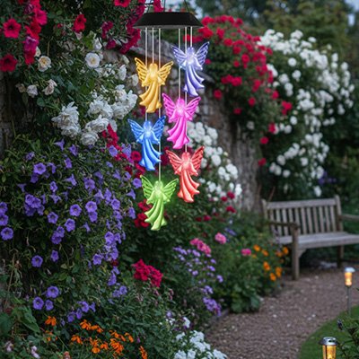 GUIRLANDE LUMINEUSE EXTERIEUR SOLAIRE CARILLON DECORATIF