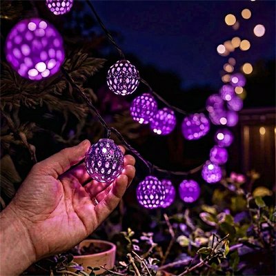 Guirlande solaire lampion à suspendre