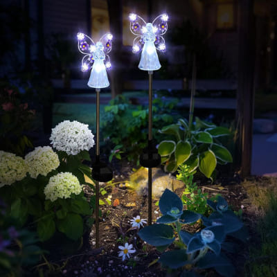 lampe exterieur anges lumineux en duo