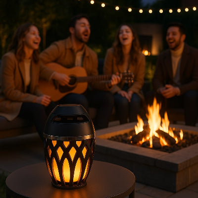 lampe exterieur chanteurs joyeux