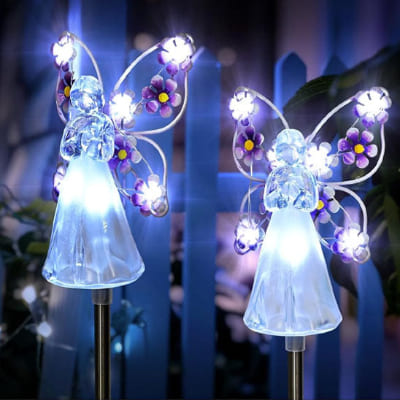 lampe exterieur duo ange au jardin