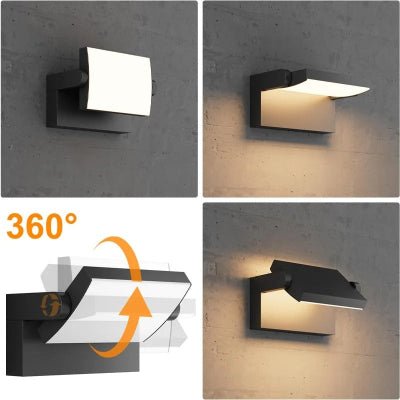 Lampe murale-extérieur orientable à 360