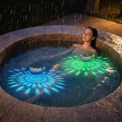 led pour eclairage exterieur dans un spa