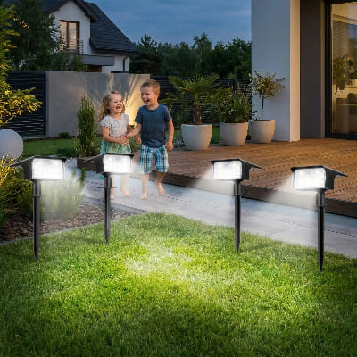 lot de 4 spot à detecteur de mouvement