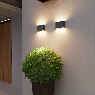 luminaire exterieur en double allume