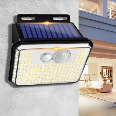 Luminaire exterieur solaire en facade