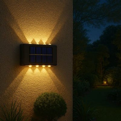 Luminaire extérieur couleur blanc chaud