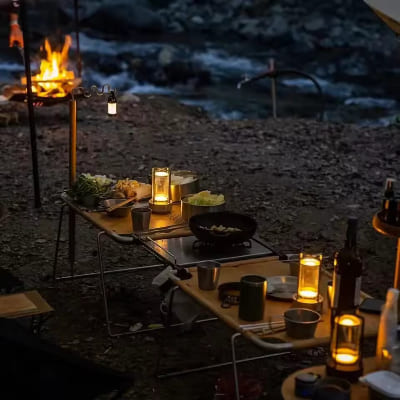 souper pleine air lampe exterieur