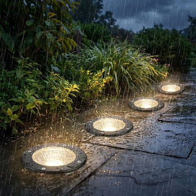spot extérieur étanche sous la pluie