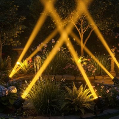 Spot led exterieur couleur jaune doré