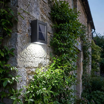 spot solaire extérieur blanc froid